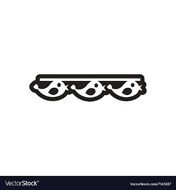 Style black and white icon garland with birds vector image