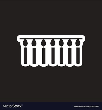 Style black and white icon garland with candles vector image