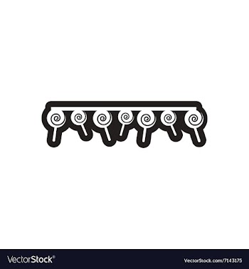 Style black and white icon Garland with candy vector image