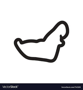 Style black and white icon map Arab Emirates vector image
