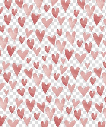 Style, red and white heart monogrammed transparent background PNG clipart
