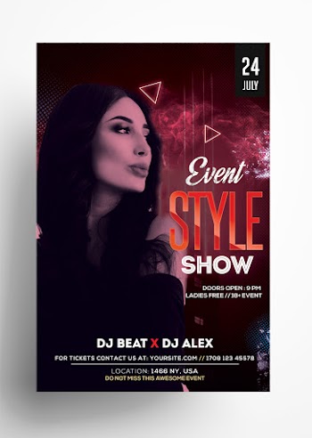 Style Show Free PSD Flyer Template