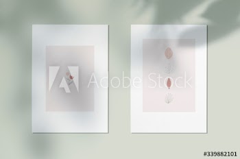 Styled botanical design poster
