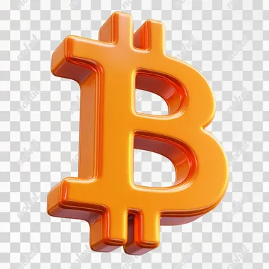 Stylish 3D Matte Orange Bitcoin Logo Design Stylish 3D Matte Orange Bitcoin Logo Design