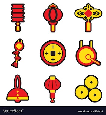 Stylish assembly icons of Japanese attributes vector image