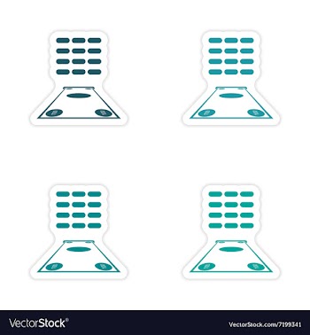 Stylish assembly sticker on paper money and ATM vector image