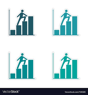 Stylish assembly sticker on paper People goes vector image