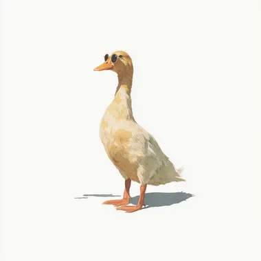 Stylish Baby Duck with Sunglasses in Watercolor Stylish Baby Duck with Sunglasses in Watercolor