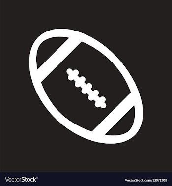Stylish black and white icon american rugby ball vector image