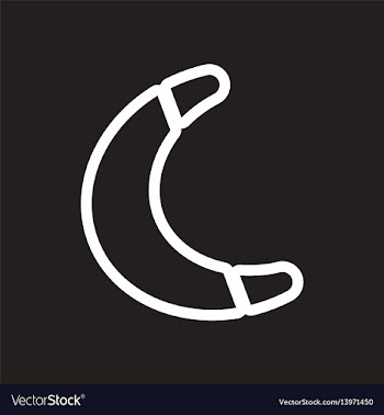 Stylish black and white icon australian boomerang vector image