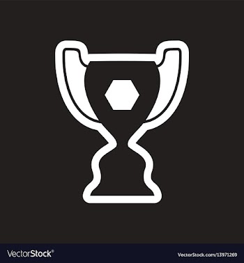 Stylish black and white icon brazilian football vector image