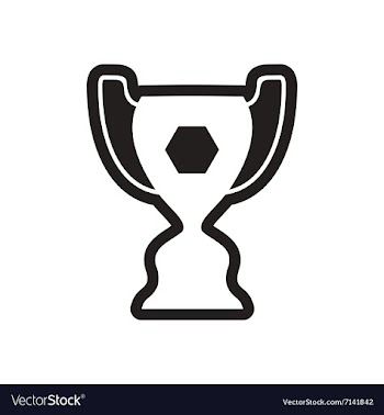 Stylish black and white icon Brazilian football vector image