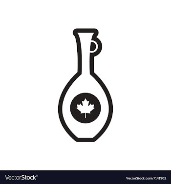 Stylish black and white icon Canadian pitcher vector image
