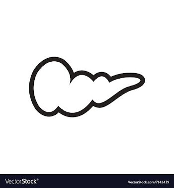 Stylish black and white icon gall bladder vector image