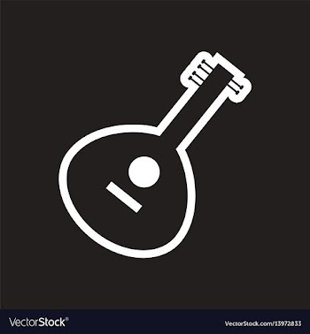 Stylish black and white icon indian musical vector image