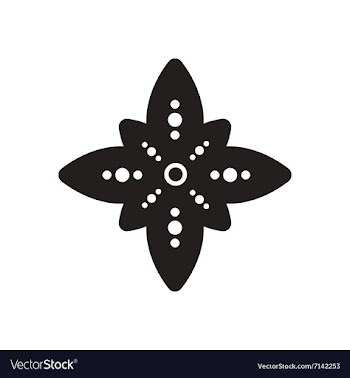 Stylish black and white icon Indian symbol vector image