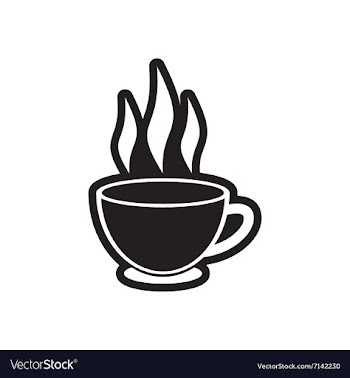 Stylish black and white icon Indian tea cup vector image