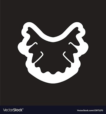 Stylish black and white icon nerves in gums vector image