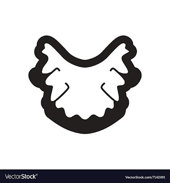 Stylish black and white icon nerves in gums vector image
