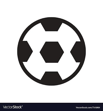 Stylish black and white icon soccer ball vector image