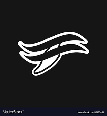 Stylish black and white icon whale logo vector image