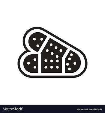 Stylish black and white icons medical plaster vector image