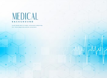 Stylish blue medical background Free Vector