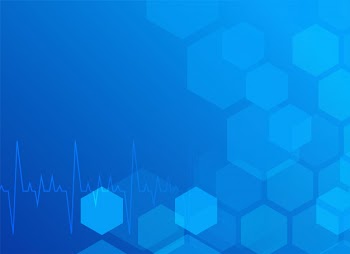 Stylish blue medical background with hexagon Free Vector