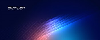 Stylish blue technology lights background Free Vector