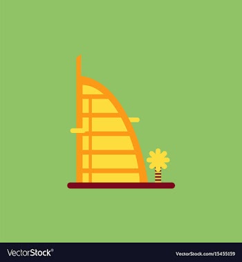 Stylish building hotel vector image