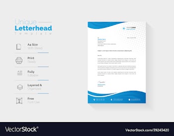 stylish business letterhead templates for print