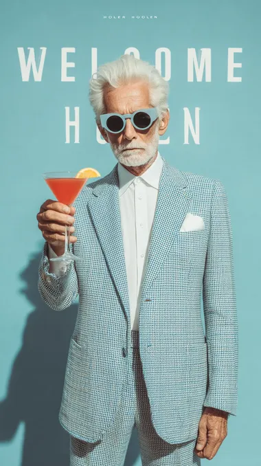 Stylish CEO with Cocktail Stylish CEO with Cocktail