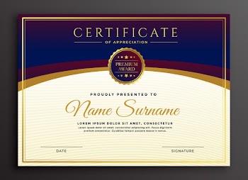 Stylish certificate design professional template Free Vector