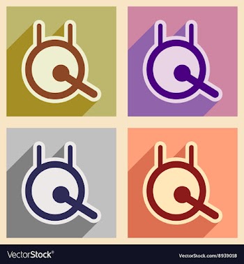 Stylish Collection icons of a Chinese gong vector image