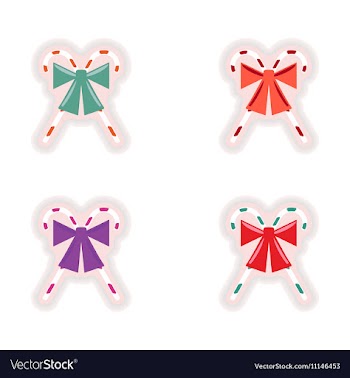 Stylish concept paper sticker on white background vector image