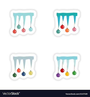 Stylish concept paper sticker on white background vector image