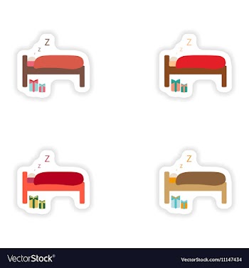 Stylish concept paper sticker on white background vector image