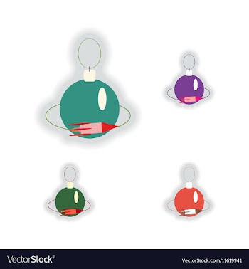 Stylish concept paper sticker on white background vector image
