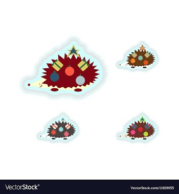 Stylish concept paper sticker on white background vector image