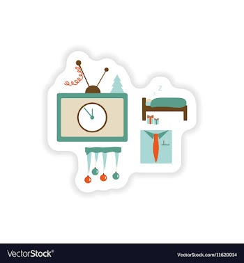 Stylish concept paper sticker on white background vector image