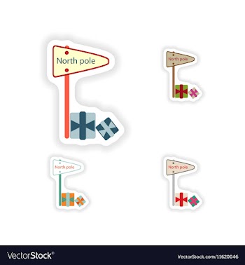 Stylish concept paper sticker on white background vector image