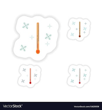 Stylish concept paper sticker on white background vector image