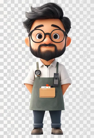 Stylish Designer: A Pixar-Inspired 3D Cartoon Character Stylish Designer: A Pixar-Inspired 3D Cartoon Character
