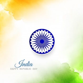 Stylish elegant indian flag background Free Vector
