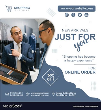 stylish fashion social media banner post template