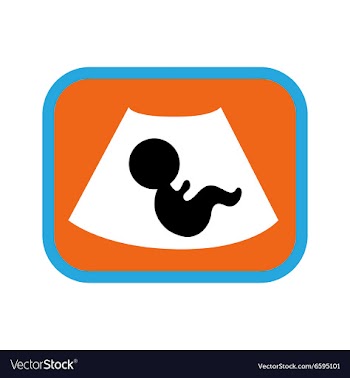 Stylish flat icon on white background baby on vector image