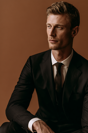 Stylish Gentleman in Elegant Suit