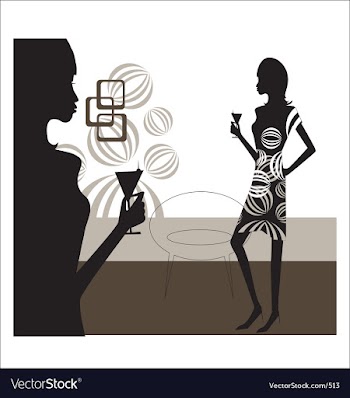 Stylish girl vector image