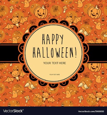  					Stylish Halloween card in vector image														
