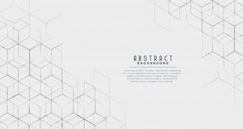 Stylish hexagonal line abstract background Free Vector